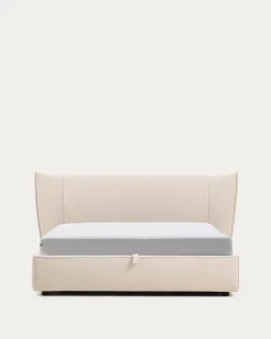 Kave Home Bed Arvian Chenille Beige 160x200cm