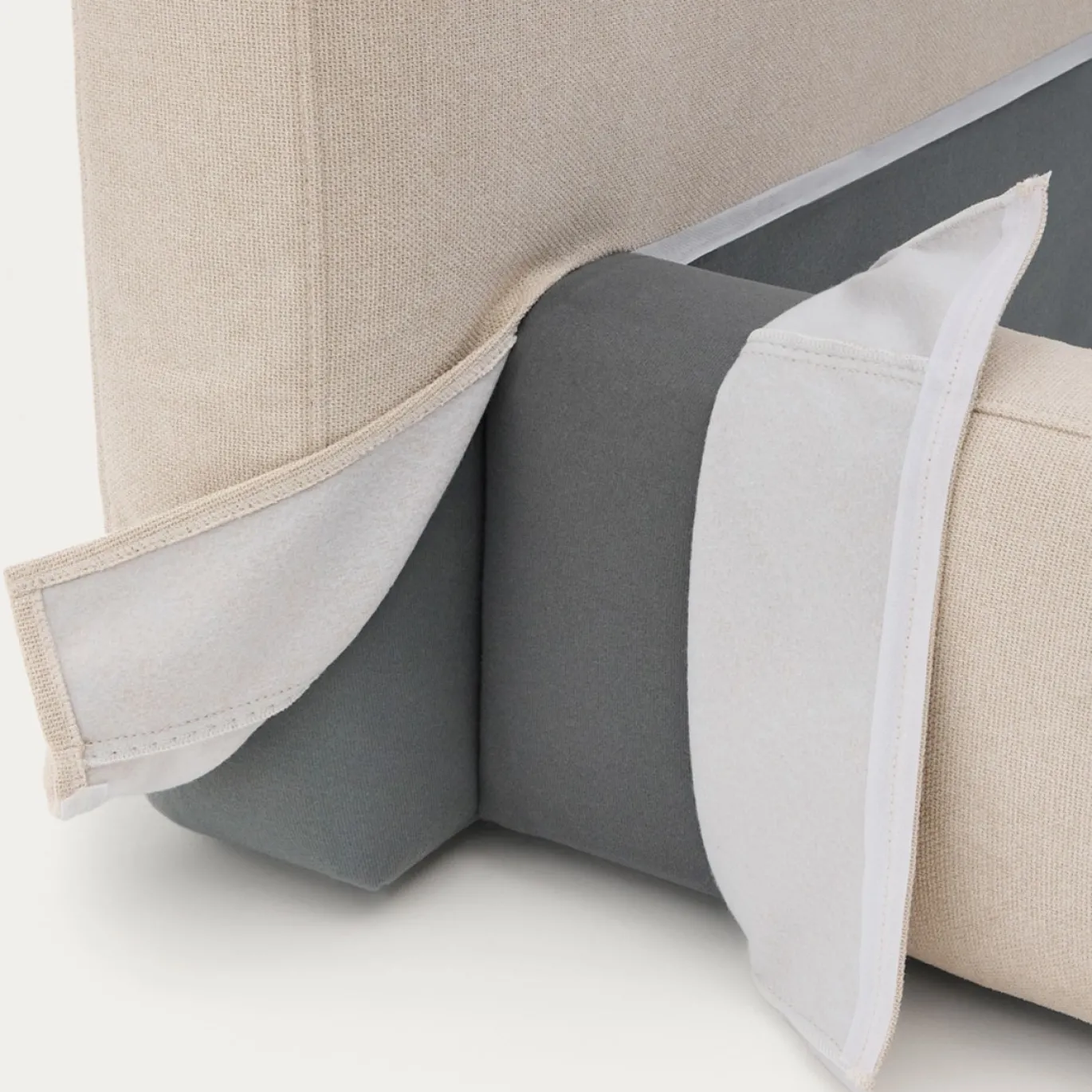 Kave Home Bed Blok Beige 180x200cm