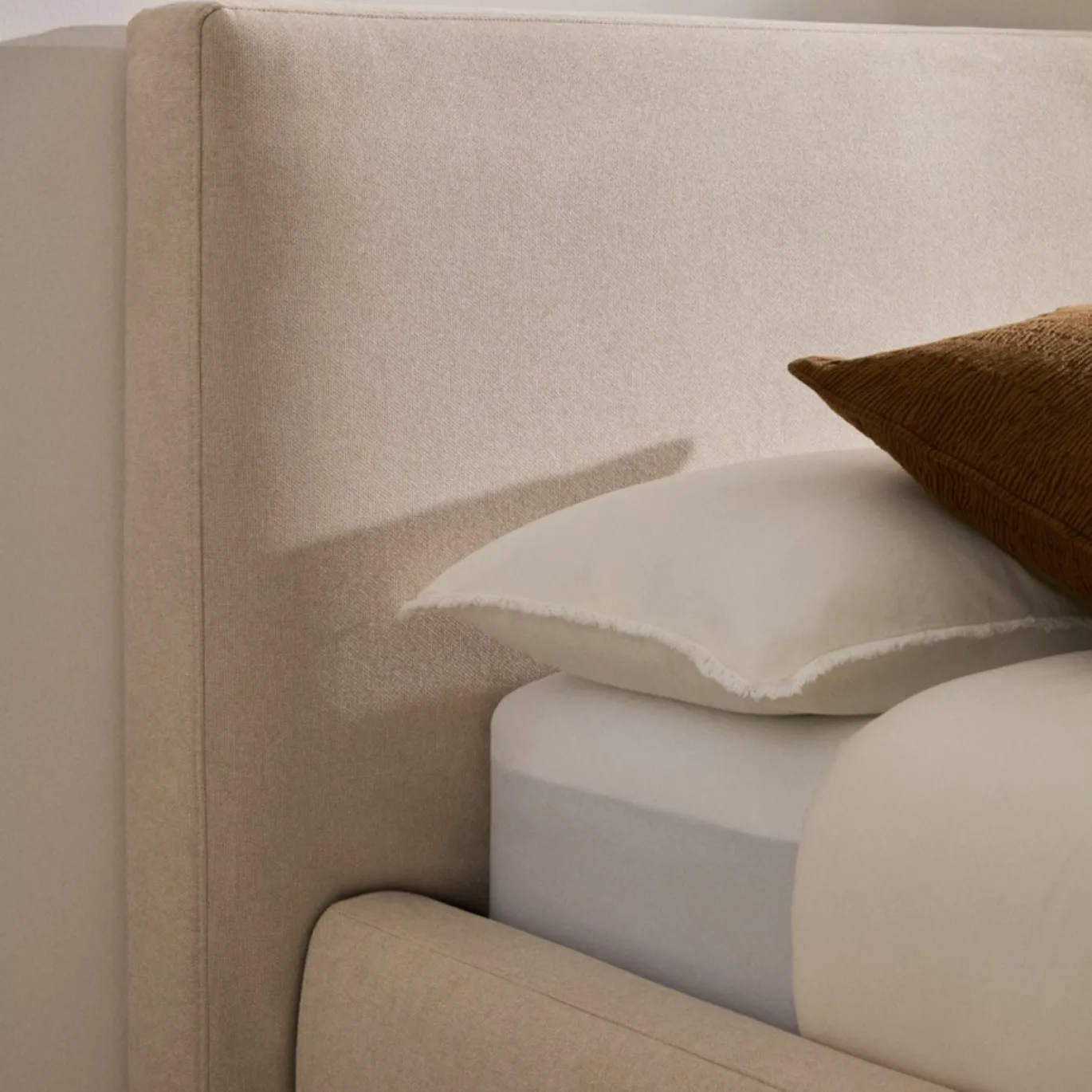 Kave Home Bed Blok Beige 90x200cm