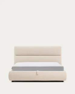 Kave Home Bed Dafra Chenille Beige 160x200cm