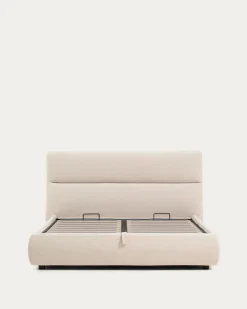 Kave Home Bed Dafra Chenille Beige 160x200cm