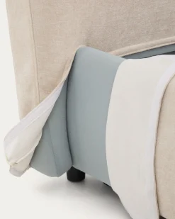 Kave Home Bed Dafra Chenille Beige 160x200cm