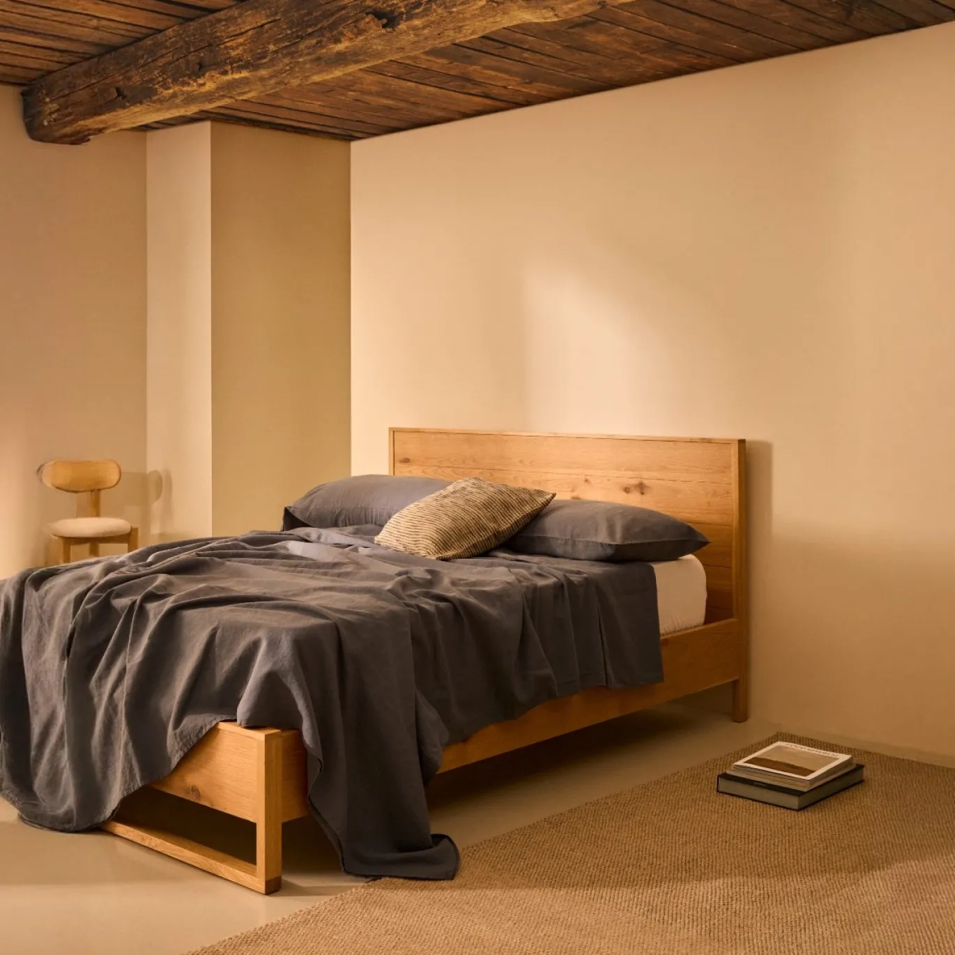 Kave Home Bedframe Alguema Naturel 180x200cm