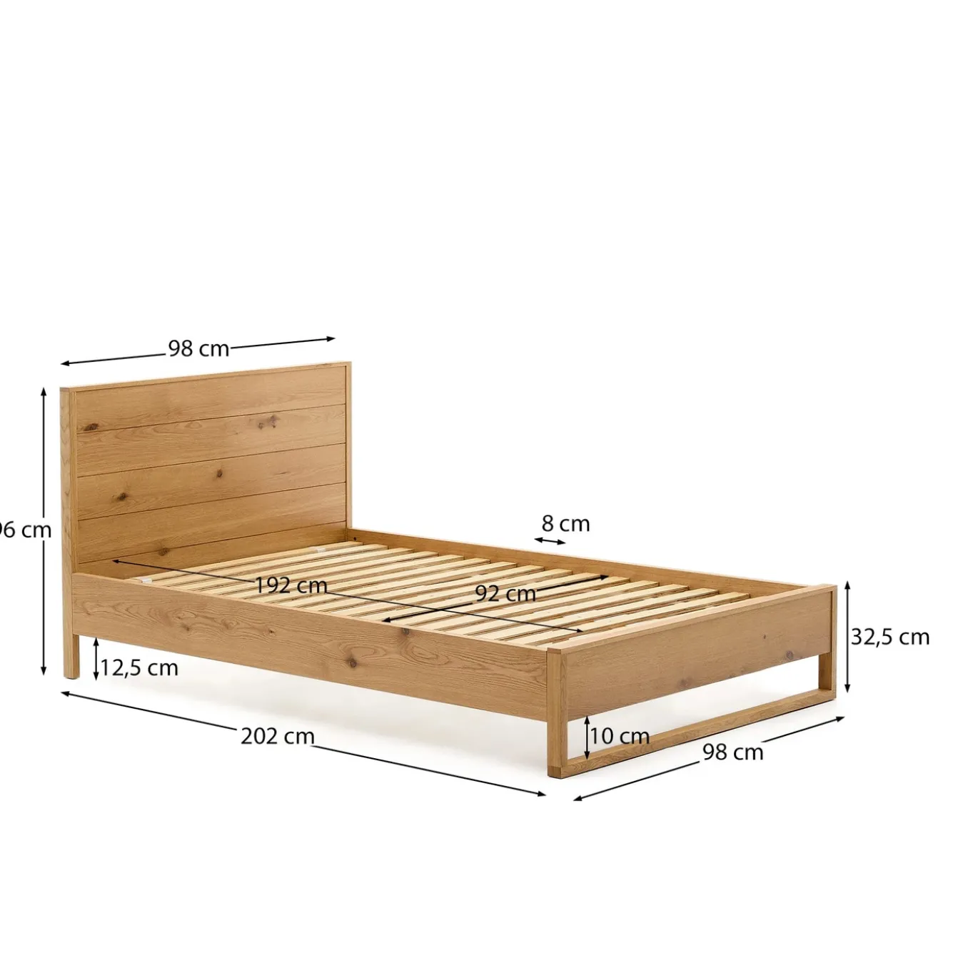 Kave Home Bedframe Alguema Naturel 90x190cm