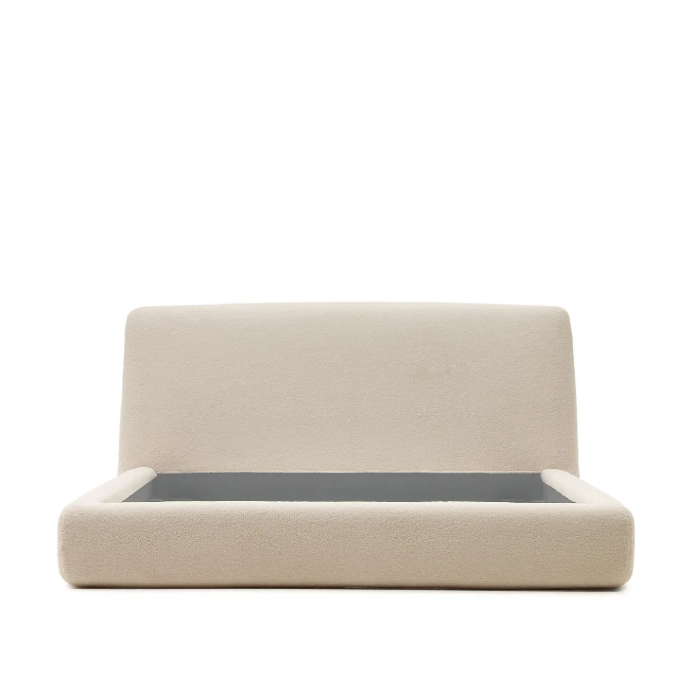 Kave Home Bedframe Martina Off White Bouclé 160x200cm