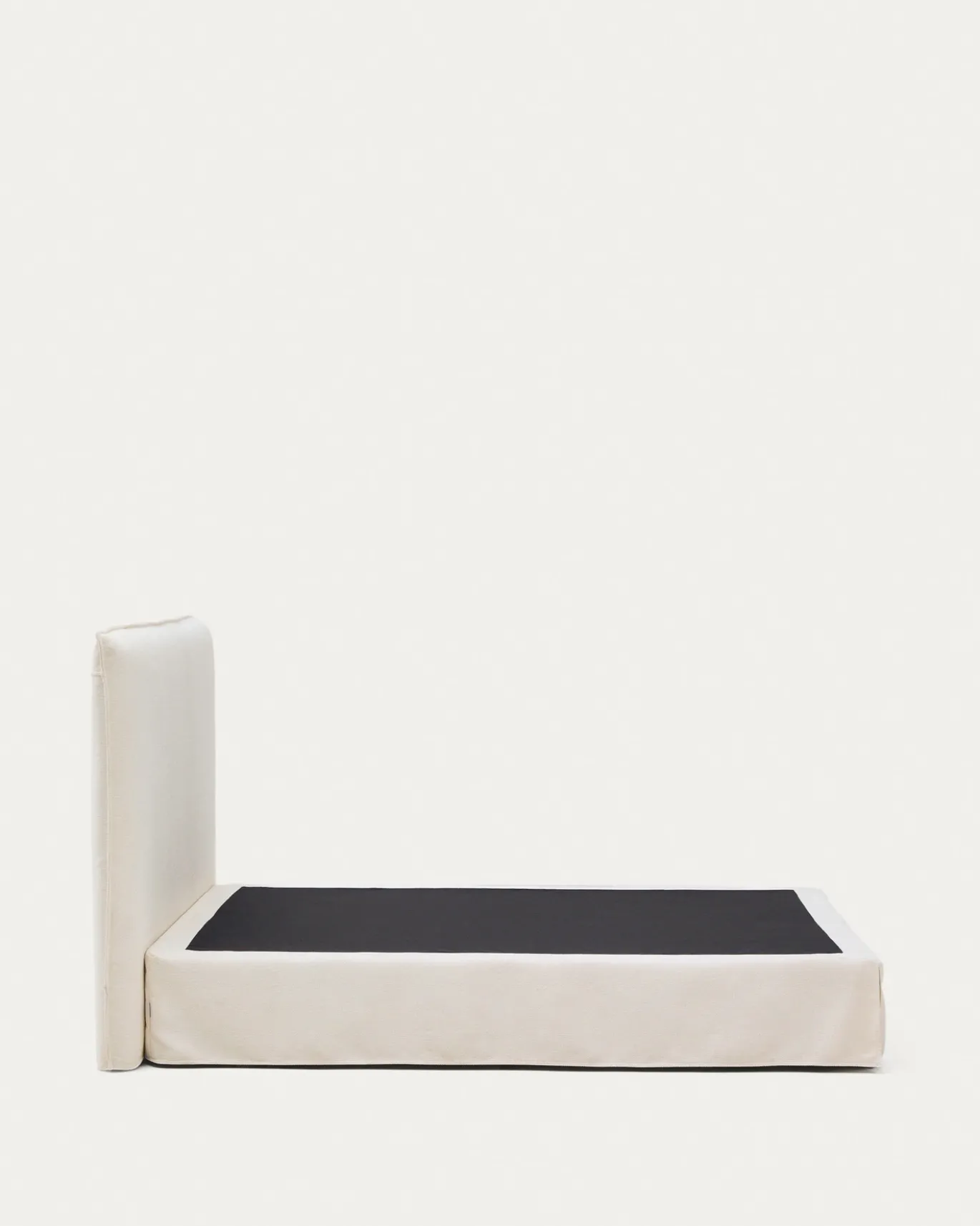 Kave Home Bed Jaira Chenille Wit 160x200cm
