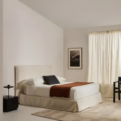 Kave Home Bed Jaira Chenille Wit 180x200cm