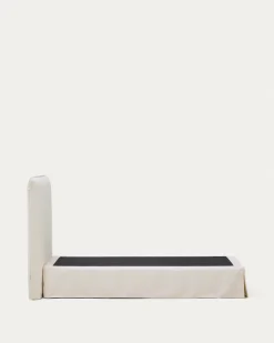 Kave Home Bed Jaira Chenille Wit 90x200cm