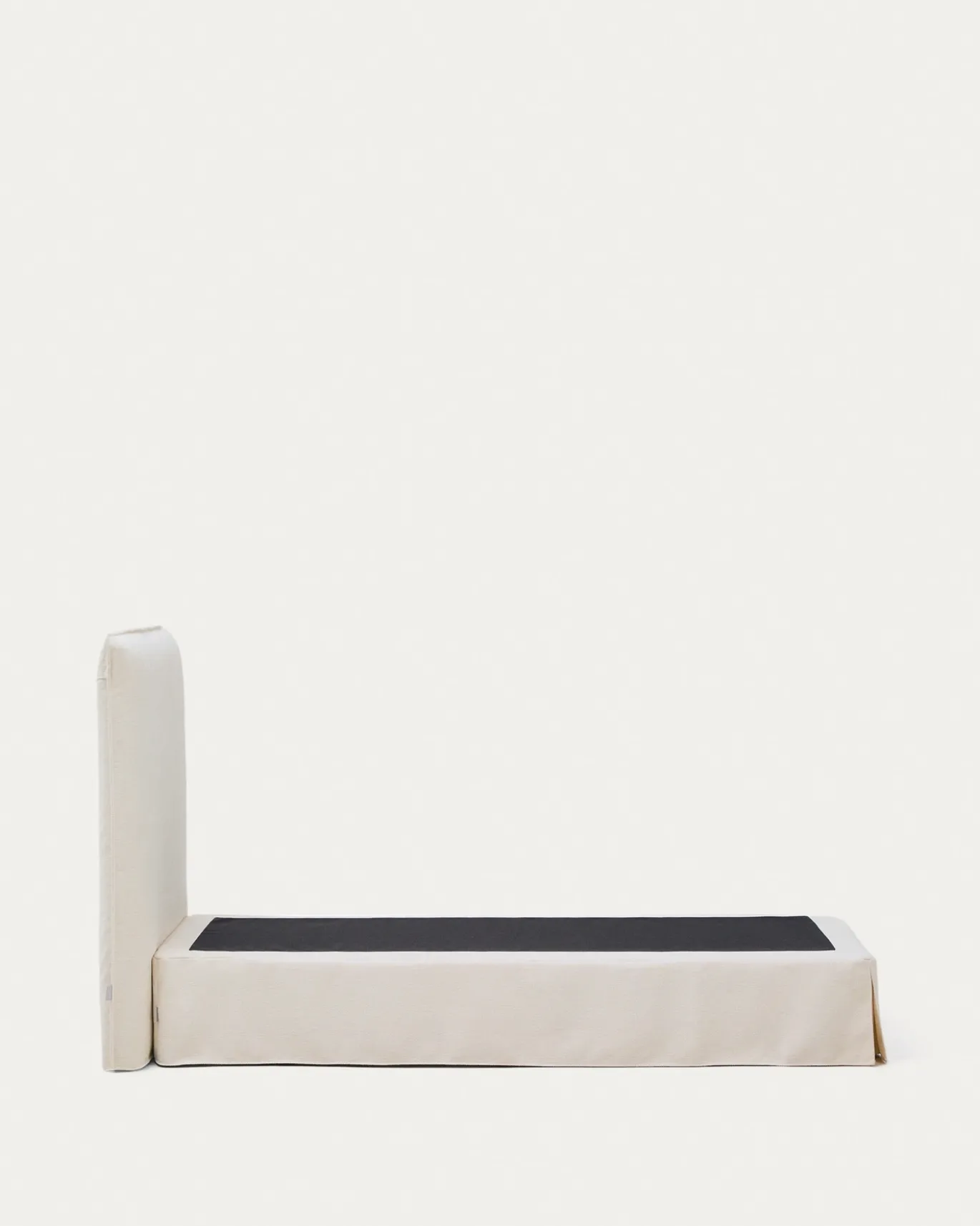 Kave Home Bed Jaira Chenille Wit 90x200cm
