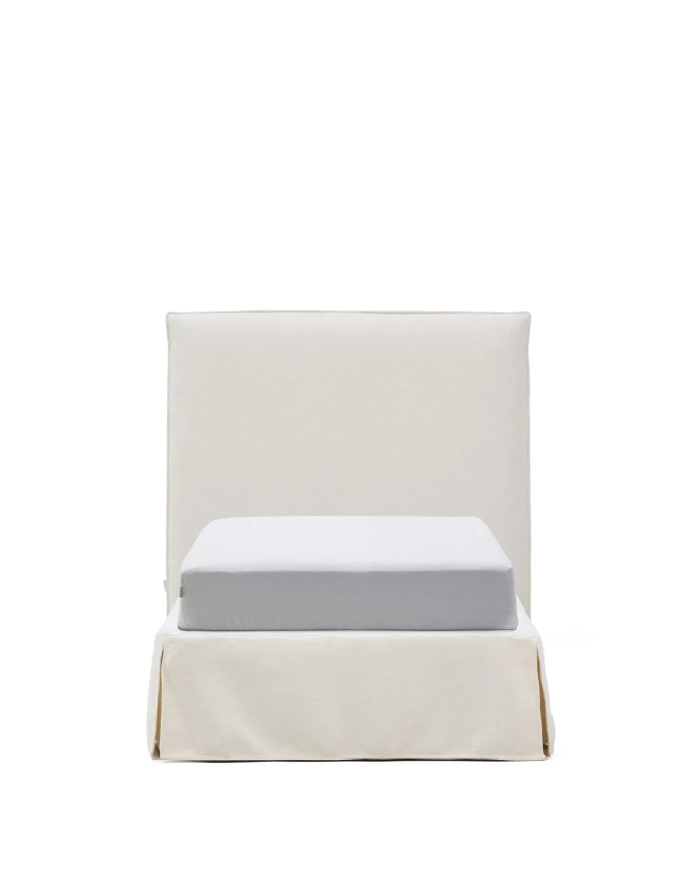 Kave Home Bed Jaira Chenille Wit 90x200cm