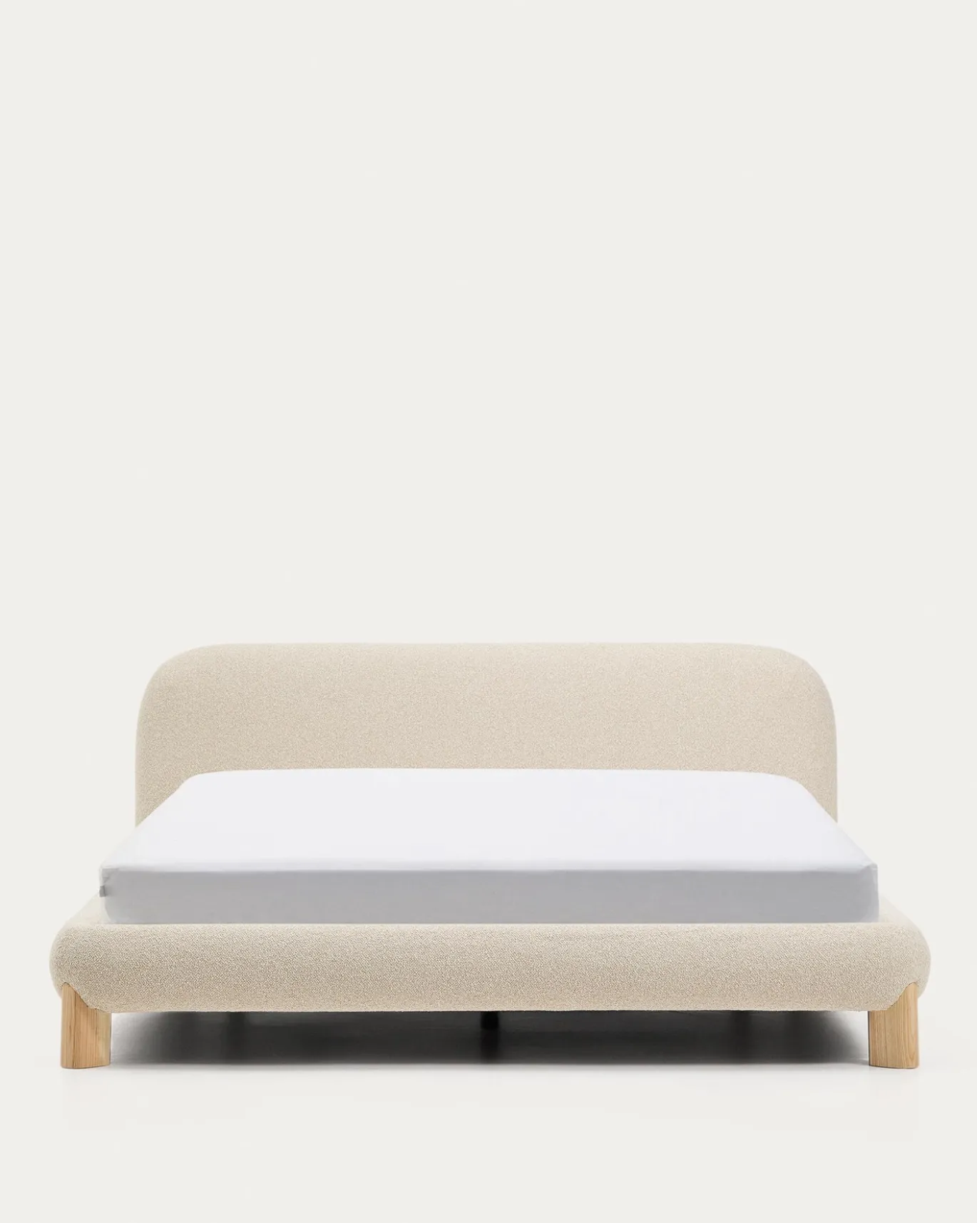 Kave Home Bed Odina Bouclé Ecru 180x200cm