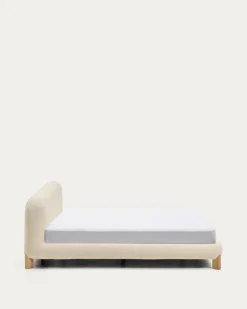 Kave Home Bed Odina Bouclé Ecru 180x200cm