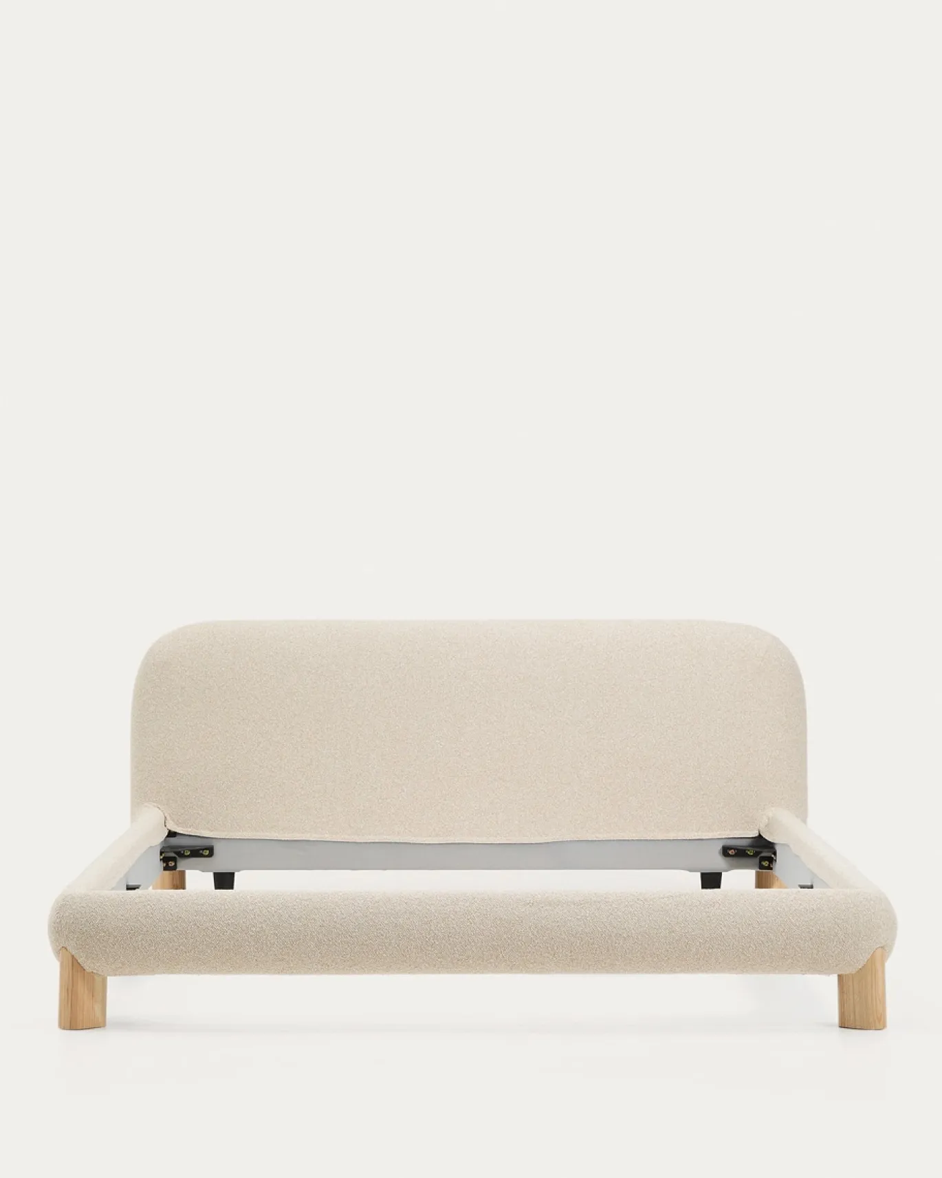 Kave Home Bed Odina Bouclé Ecru 180x200cm
