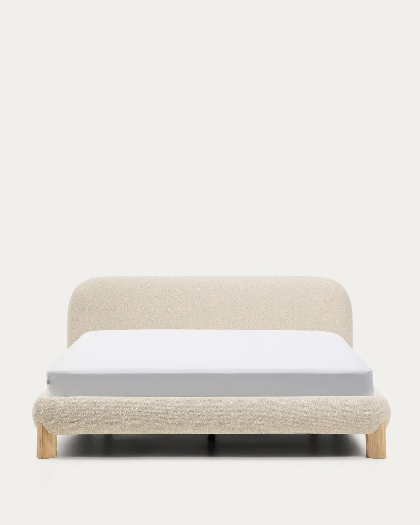 Kave Home Bed Odina Bouclé Ecru 160x200cm