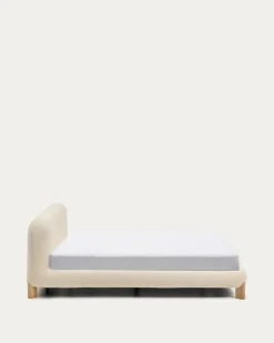 Kave Home Bed Odina Bouclé Ecru 160x200cm