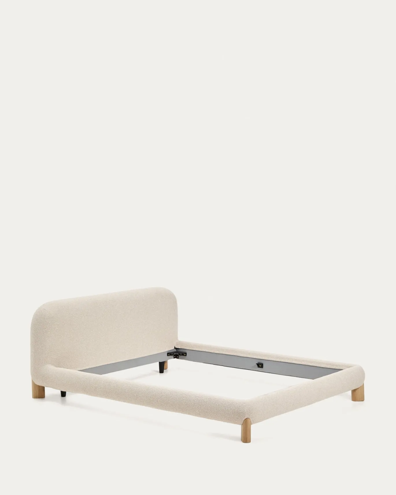 Kave Home Bed Odina Bouclé Ecru 160x200cm