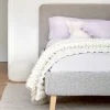 Kave Home Bedovertrek Dyla Lichtgrijs Fleece voor Matras 160x200cm