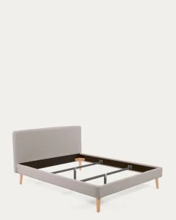 Kave Home Bedovertrek Dyla Lichtgrijs Fleece voor Matras 160x200cm