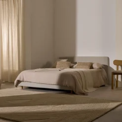 Kave Home Bed Valma Chenille Parel 180x200cm