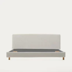 Kave Home Bed Valma Chenille Parel 180x200cm