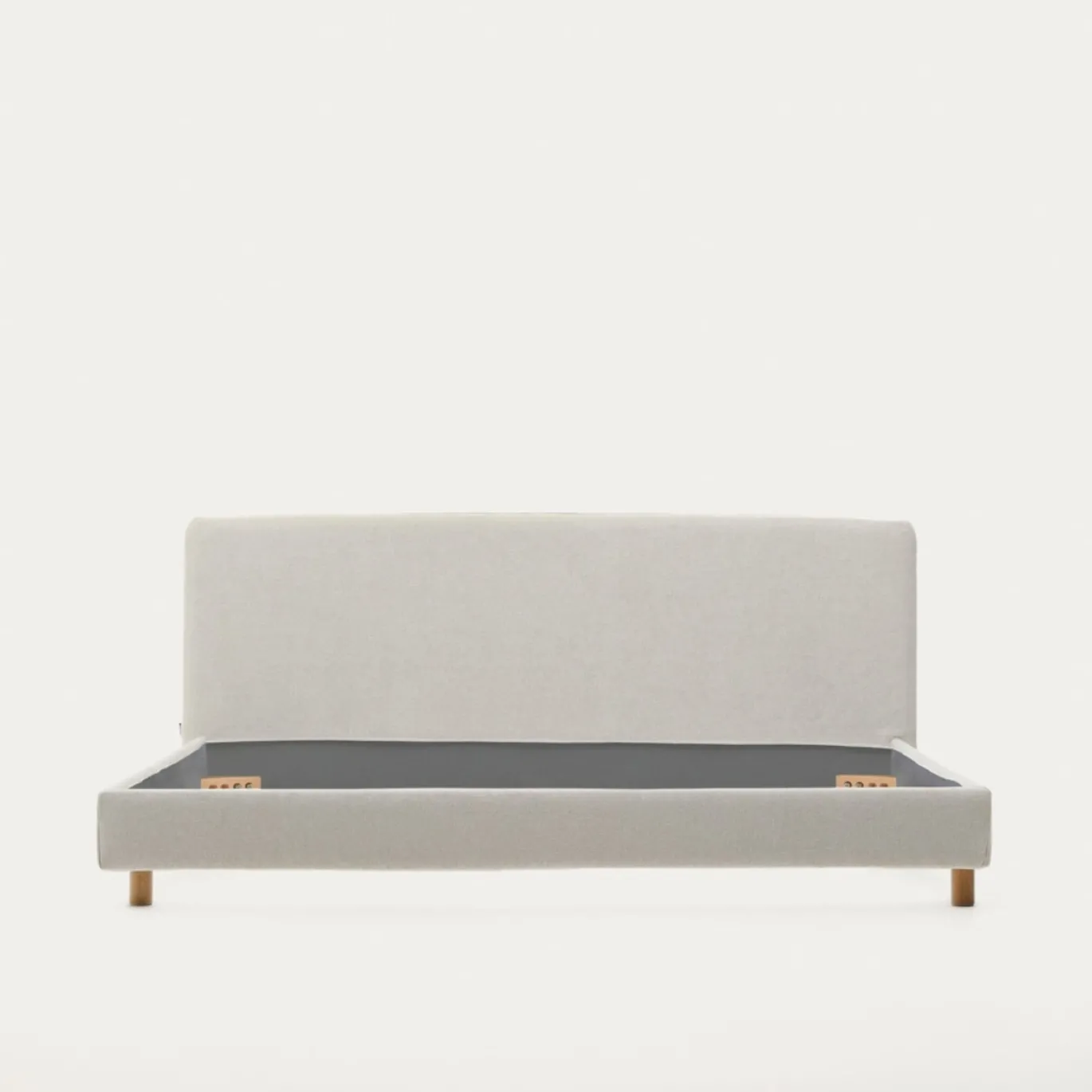 Kave Home Bed Valma Chenille Parel 180x200cm