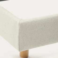 Kave Home Bed Valma Chenille Parel 180x200cm