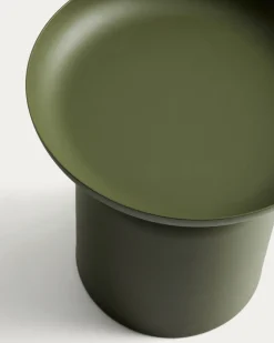 Kave Home Bijzettafel Arcola Aluminium Groen Ø45cm