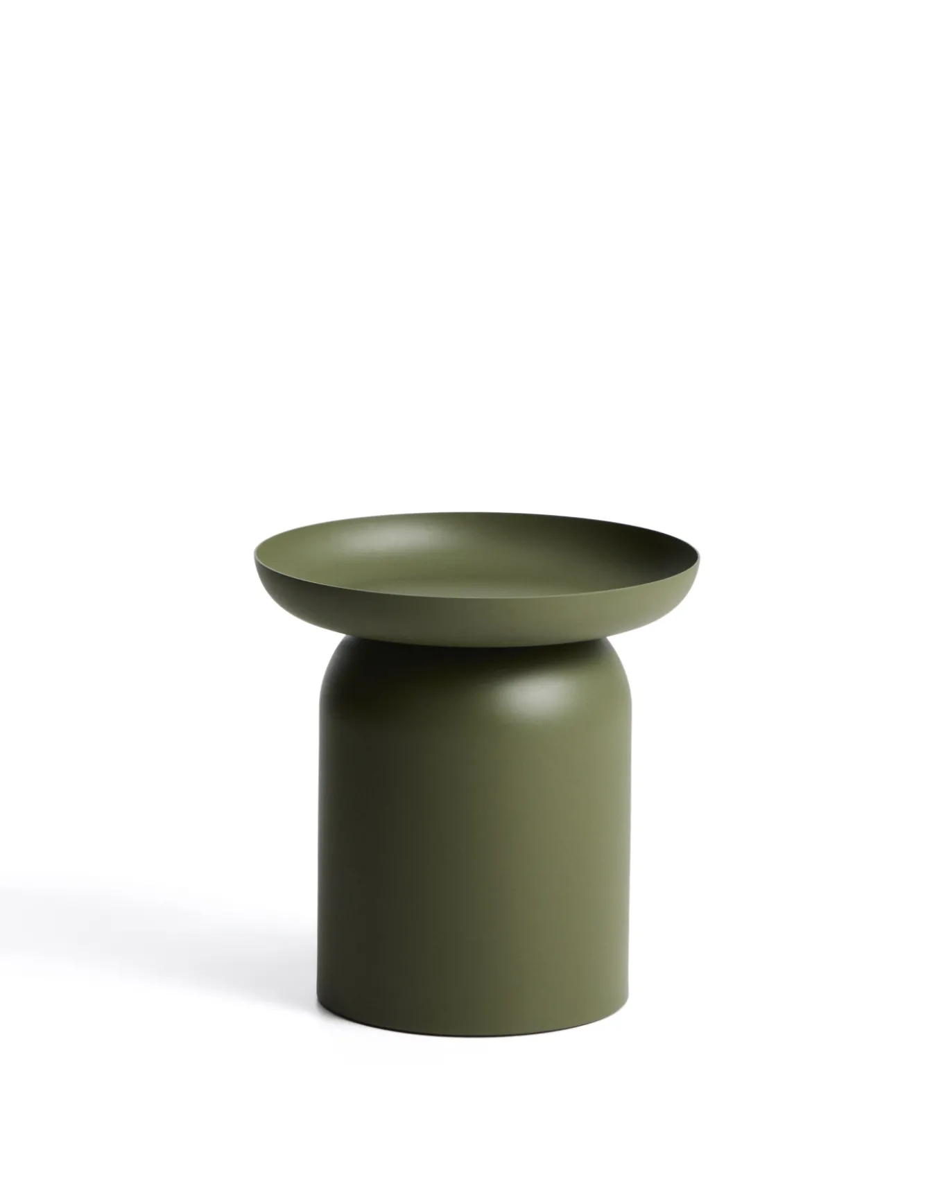 Kave Home Bijzettafel Arcola Aluminium Groen Ø45cm