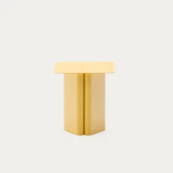 Kave Home Bijzettafel Arvin Geel 42x42cm