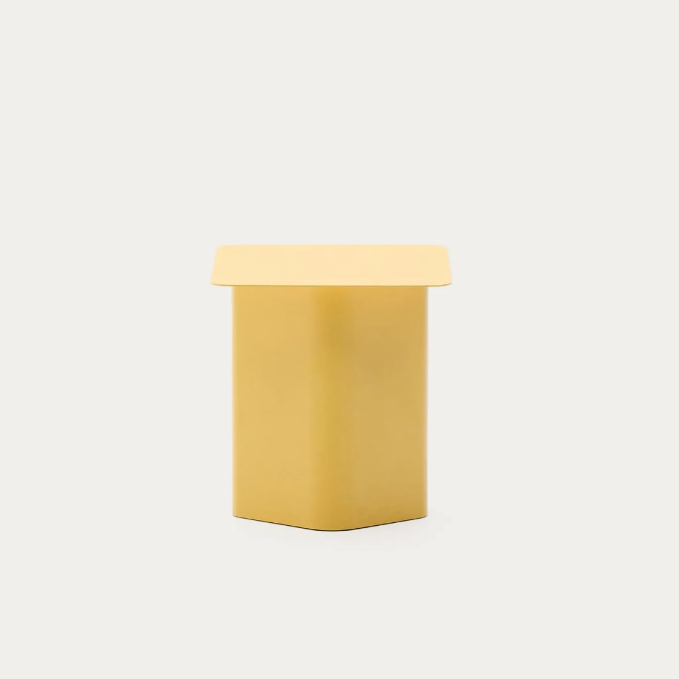 Kave Home Bijzettafel Arvin Geel 42x42cm