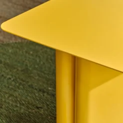 Kave Home Bijzettafel Arvin Geel 42x42cm