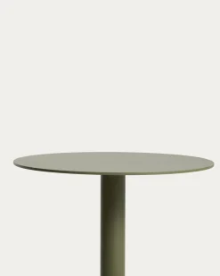 Kave Home Bijzettafel Asinara Aluminium Groen Ø40cm