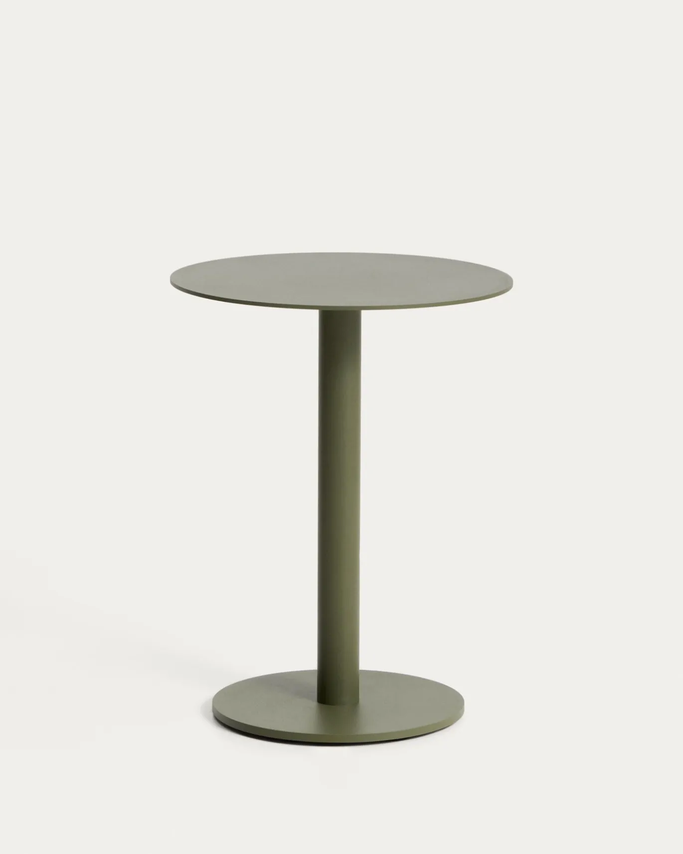 Kave Home Bijzettafel Asinara Aluminium Groen Ø40cm
