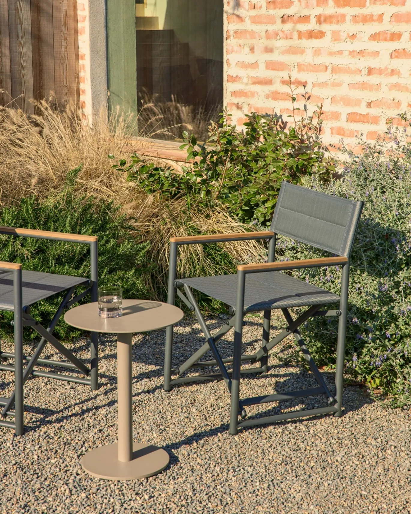 Kave Home Bijzettafel Asinara Aluminium Beige Ø40cm