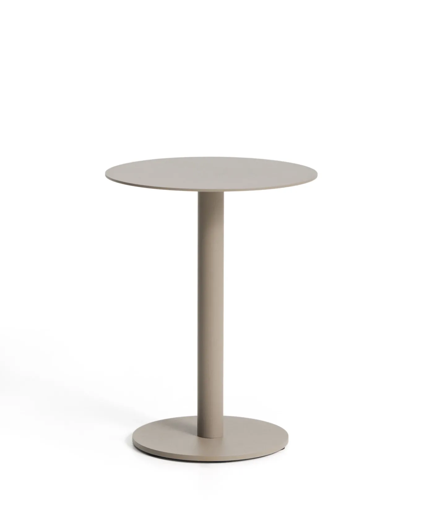 Kave Home Bijzettafel Asinara Aluminium Beige Ø40cm