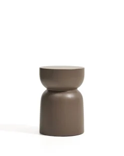 Kave Home Bijzettafel Garbet Cement Bruin Ø32cm