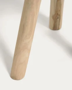 Kave Home Bijzettafel Glenda Massief Teakhout Ø35cm