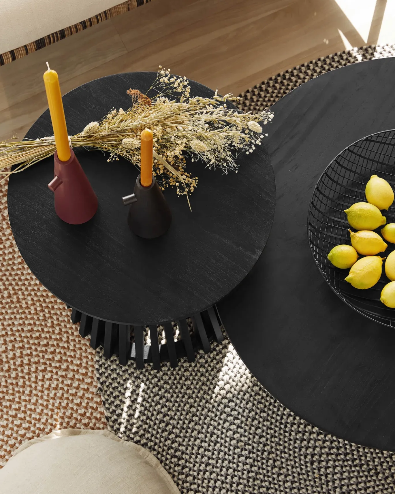 Kave Home Bijzettafel Jeanette Ø50cm Zwart