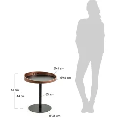 Kave Home Bijzettafel Kaori Ø46cm