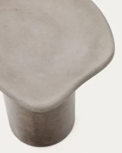 Kave Home Bijzettafel Macarella Grijs Cement 48x47cm