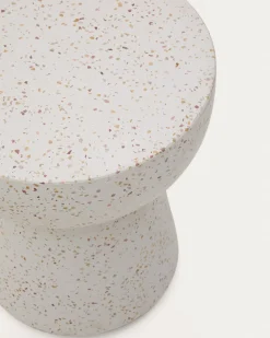 Kave Home Bijzettafel Pada Wit Terrazzo Ø40cm