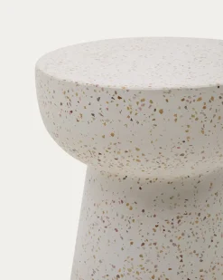 Kave Home Bijzettafel Pada Wit Terrazzo Ø40cm