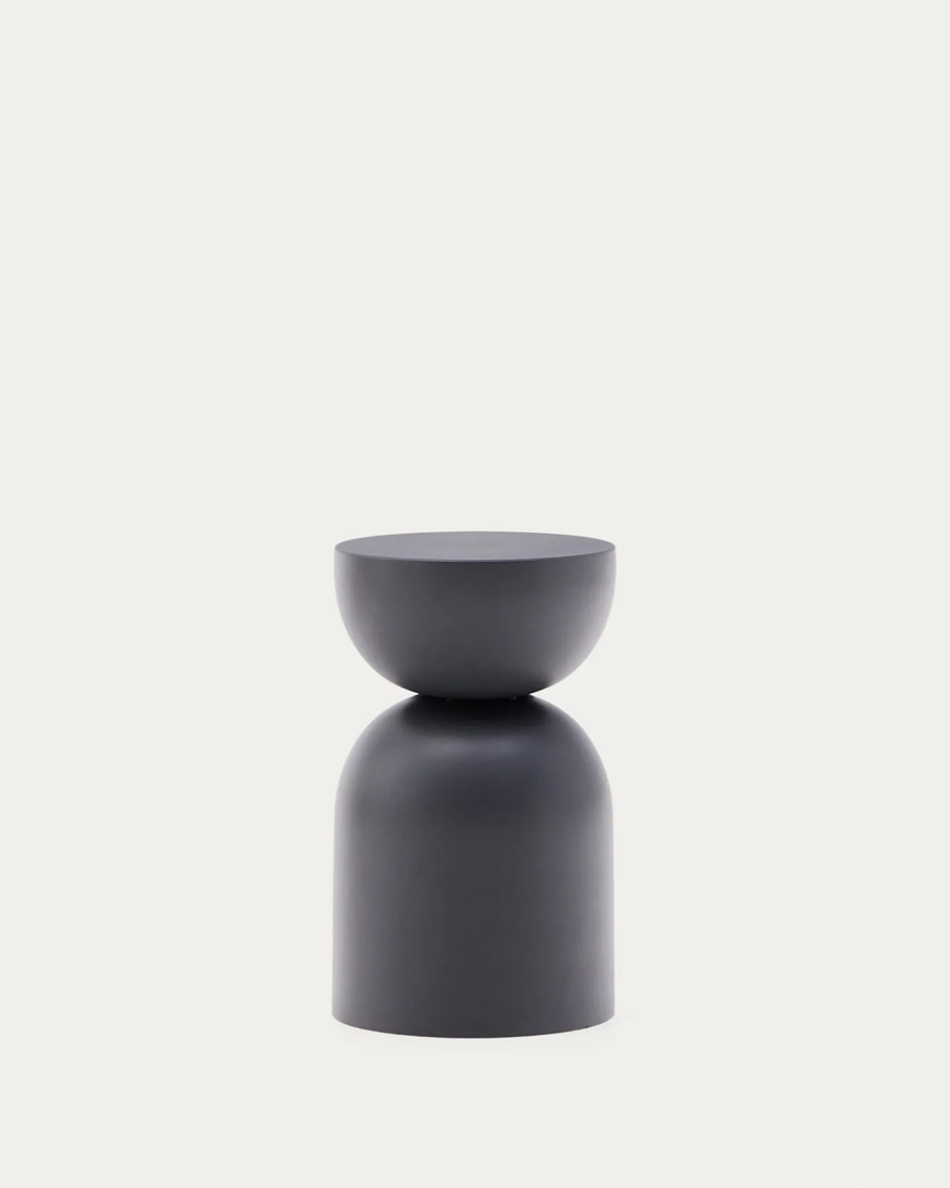 Kave Home Bijzettafel Rachell Metaal Grijs Geschilderd Ø30,5cm