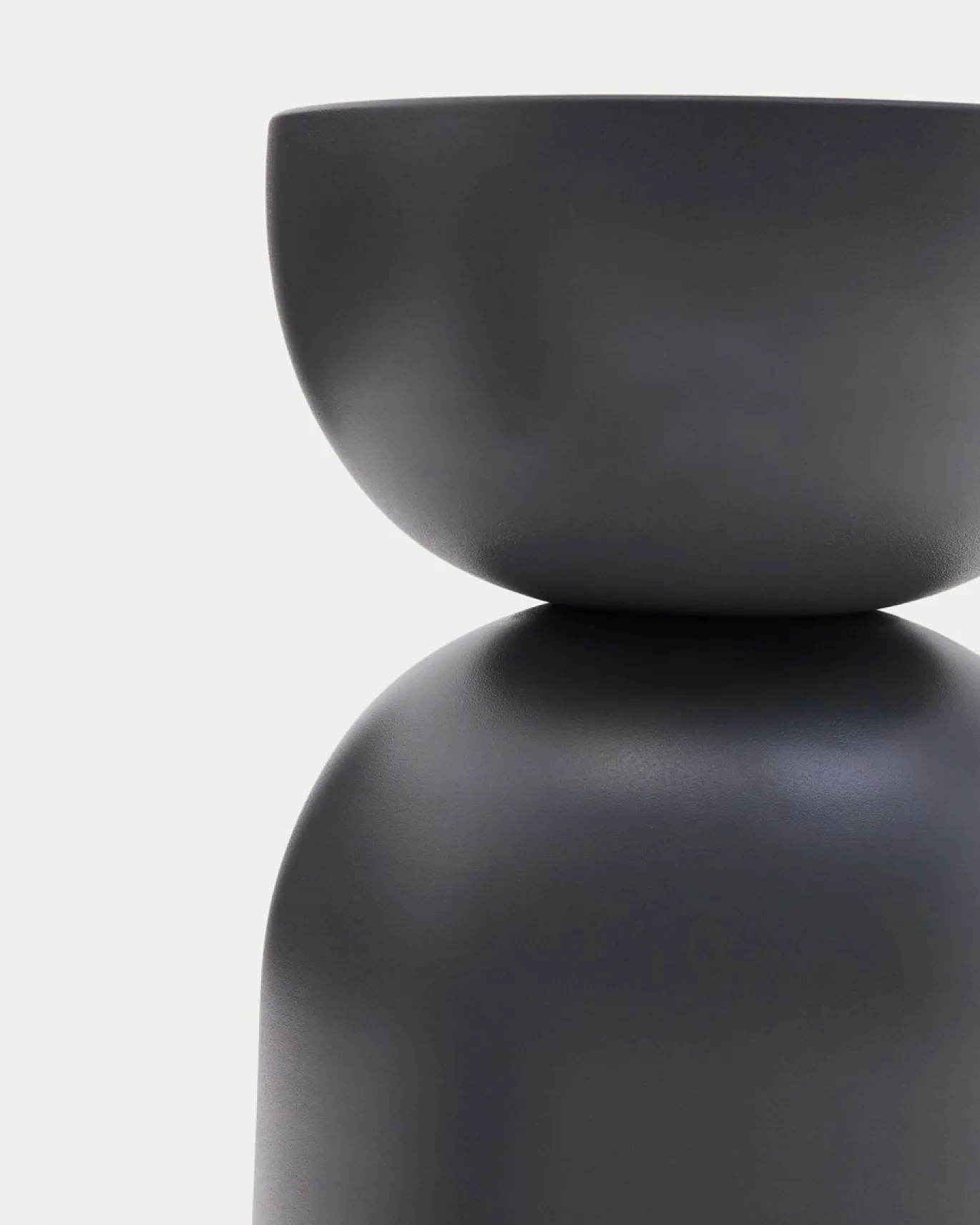 Kave Home Bijzettafel Rachell Metaal Grijs Geschilderd Ø30,5cm
