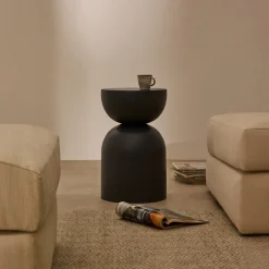 Kave Home Bijzettafel Rachell Metaal Grijs Geschilderd Ø30,5cm