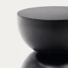 Kave Home Bijzettafel Rachell Zwart Ø30cm.