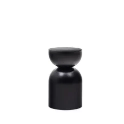 Kave Home Bijzettafel Rachell Zwart Ø30cm.