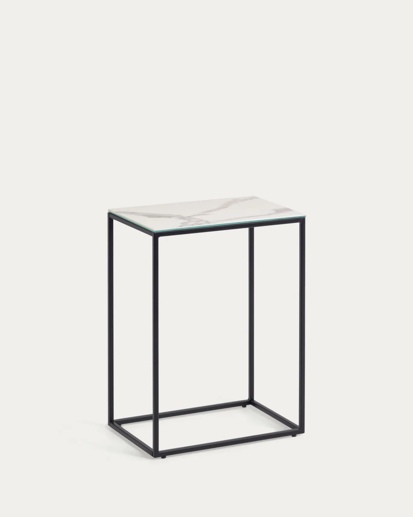 Kave Home Bijzettafel Rewena Kalos Blanco 45x30cm