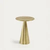Kave Home Bijzettafel Rhet Goud Ø39cm