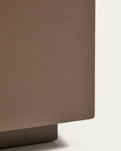 Kave Home Bijzettafel Rustella Cement Bruin 35x35cm